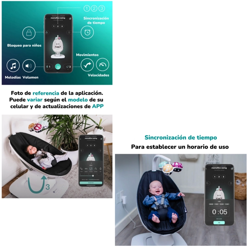MECEDORA LUBABYCAS ELÉCTRICA CON MELODÍAS BLUETOOTH 4 MOMS GRIS - 6