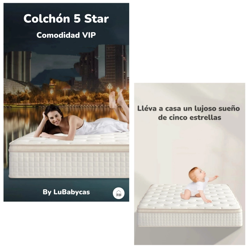 COLCHON 2 PLAZAS 150X190X30CM COMPRIMIDO POCKET SEAHORSE - 2