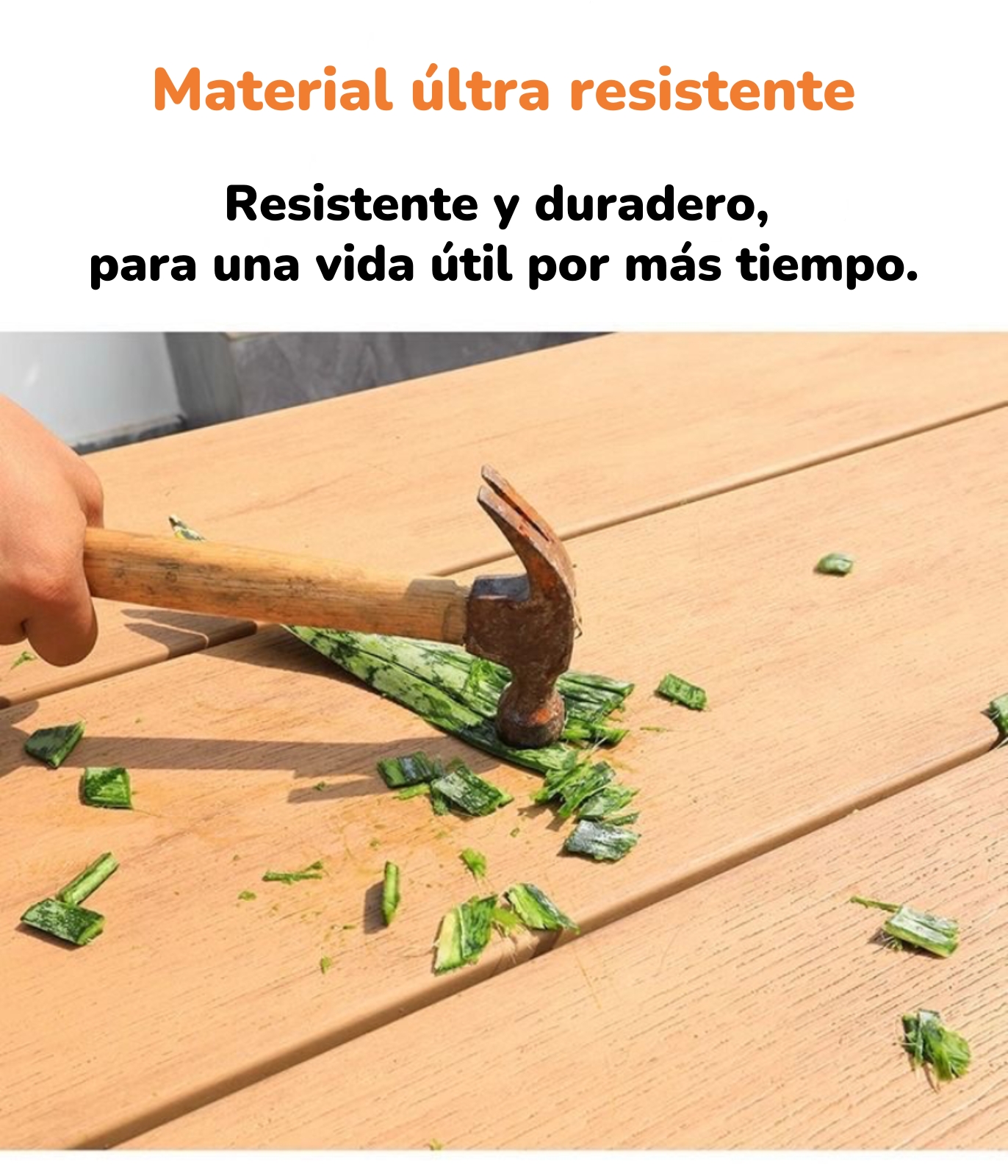 JUEGO DE COMEDOR EXTERIORES 220CM Y 8 SILLAS IMPERMEABLES - 7