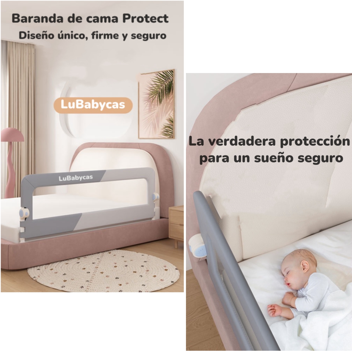 BARANDAS CAMA LUBABYCAS PACK 3 PLEGABLE 2 PLAZAS - 3