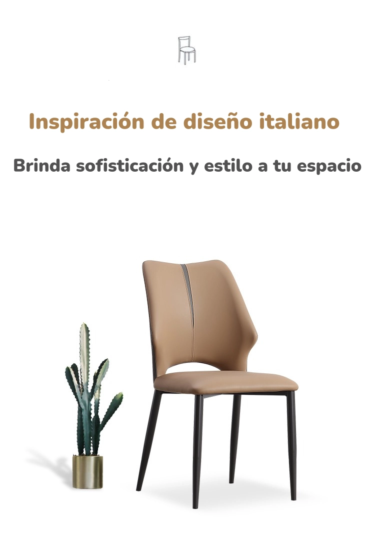 PACK 2 SILLAS DE COMEDOR ESTILO ITALIANO ZEKER LUBABYCAS - 3