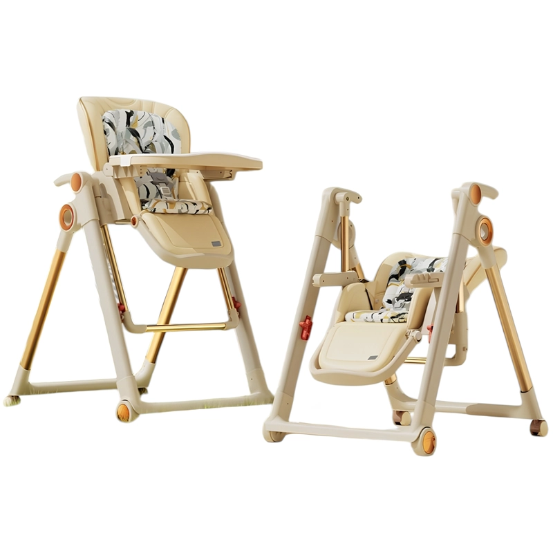 SILLA DE COMER COLUMPIO 2 EN 1 CON PROTECTOR CREMA LUBABYCAS - 1