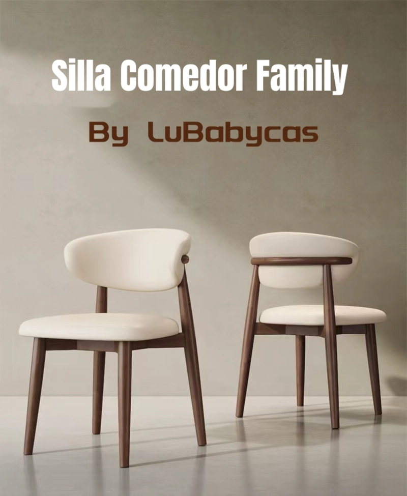 PACK 2 SILLAS DE COMEDOR MADERA NEGRO FAMILY LUBABYCAS - 2