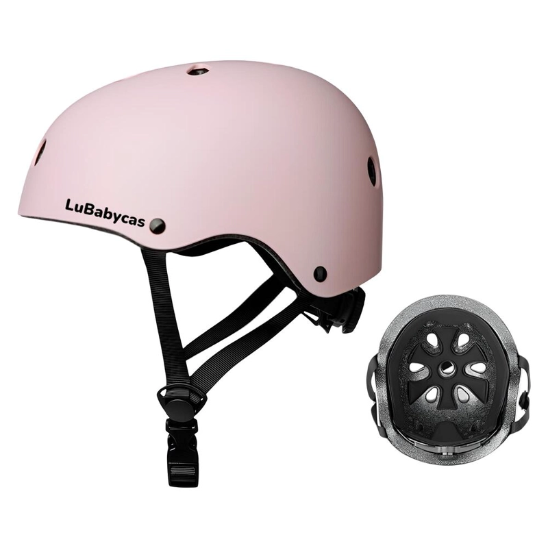 CASCO INFANTIL BICICLETA REGULABLE FANTASY ROSADO LUBABYCAS - 1