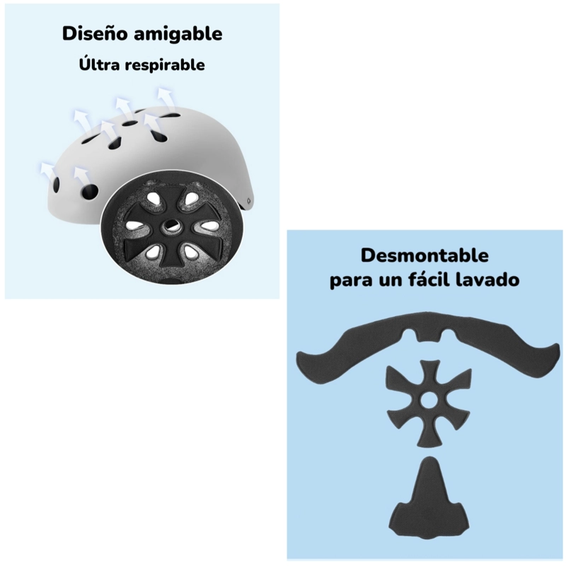 CASCO INFANTIL BICICLETA REGULABLE FANTASY ROSADO LUBABYCAS - 6