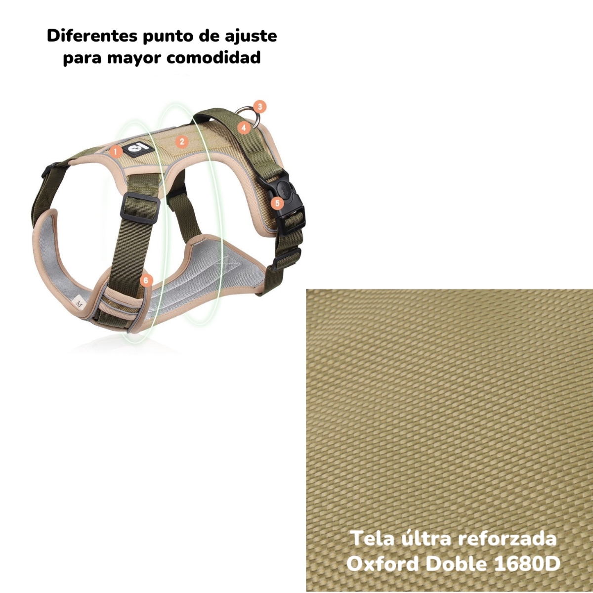 ARNE S PARA PERRO AJUSTABLE CON CORREA REFLECTANTES MIMI XL - 4