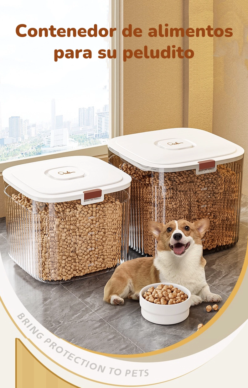 CONTENEDOR DE ALIMENTOS PARA MASCOTAS 30KG BY LUBABYCAS - 2
