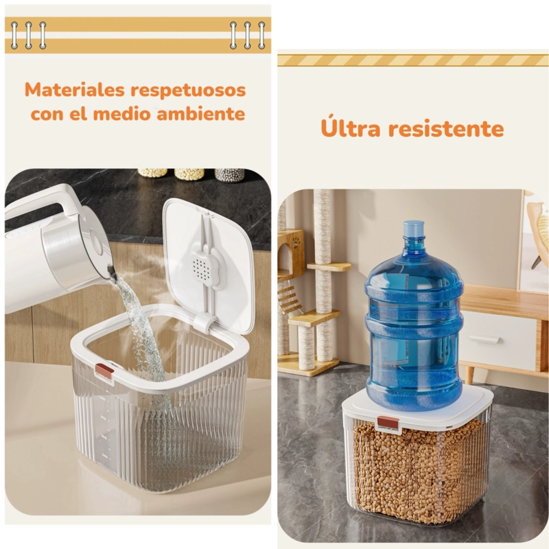 CONTENEDOR DE ALIMENTOS PARA MASCOTAS 30KG BY LUBABYCAS - 4