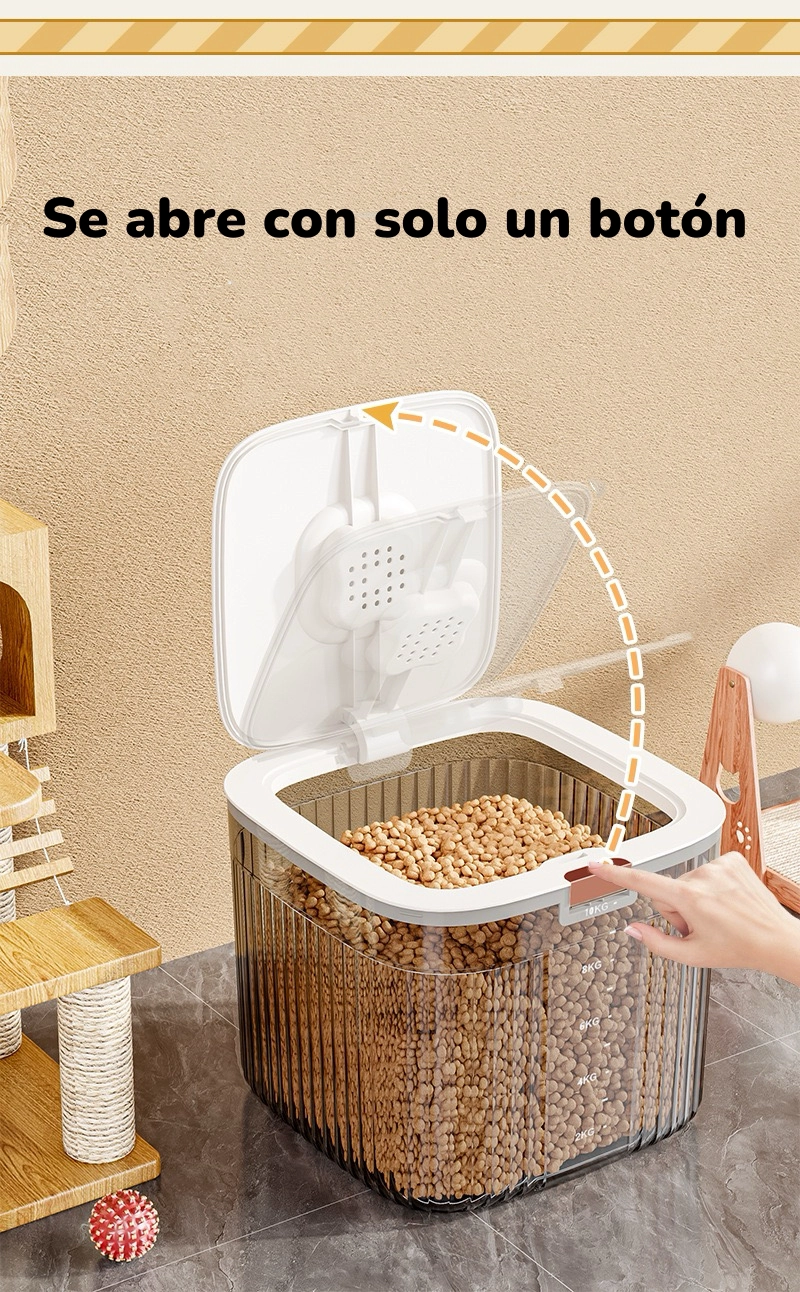 CONTENEDOR DE ALIMENTOS PARA MASCOTAS 30KG BY LUBABYCAS - 5