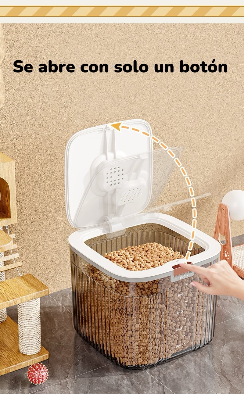 CONTENEDOR DE ALIMENTOS PARA MASCOTAS 30KG BY LUBABYCAS - 5