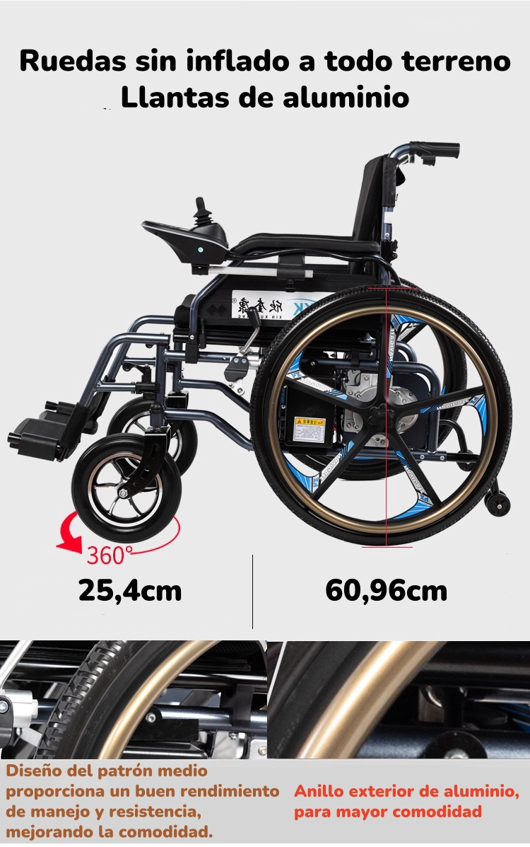 SILLA DE RUEDAS ELE CTRICA PLEGABLE MOVIX BY LUBABYCAS - 3