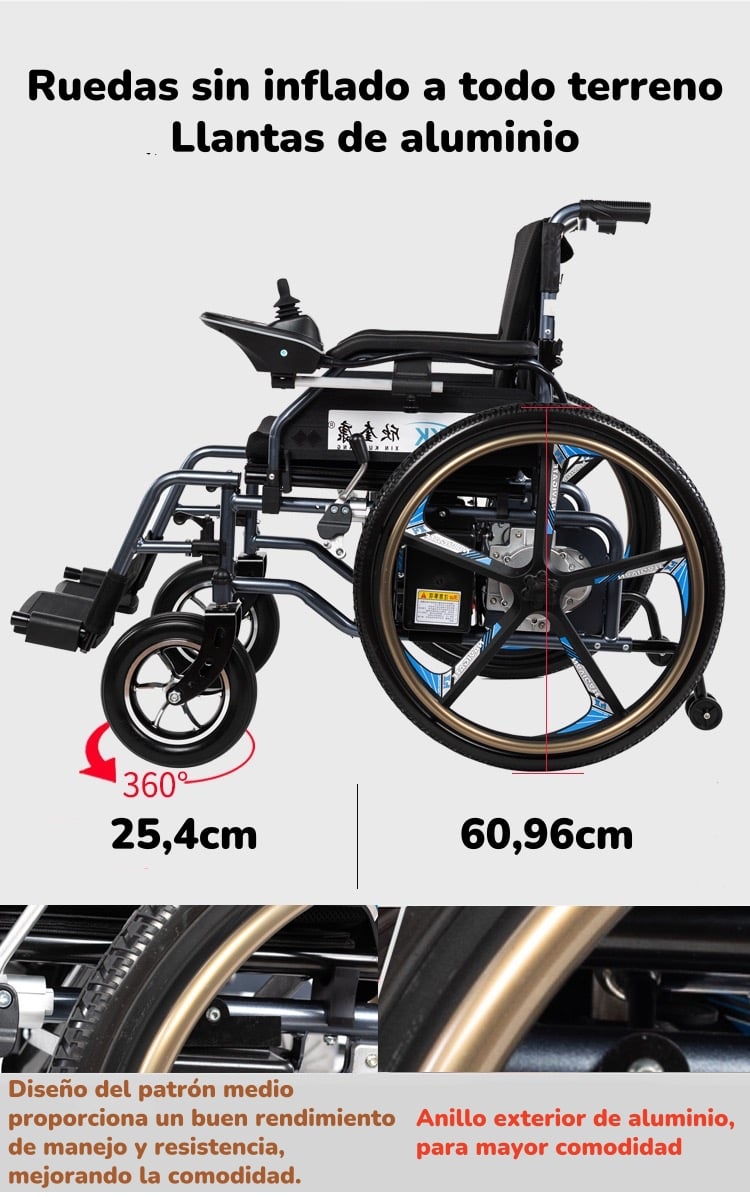 SILLA DE RUEDAS ELE CTRICA PLEGABLE MOVIX BY LUBABYCAS - 3