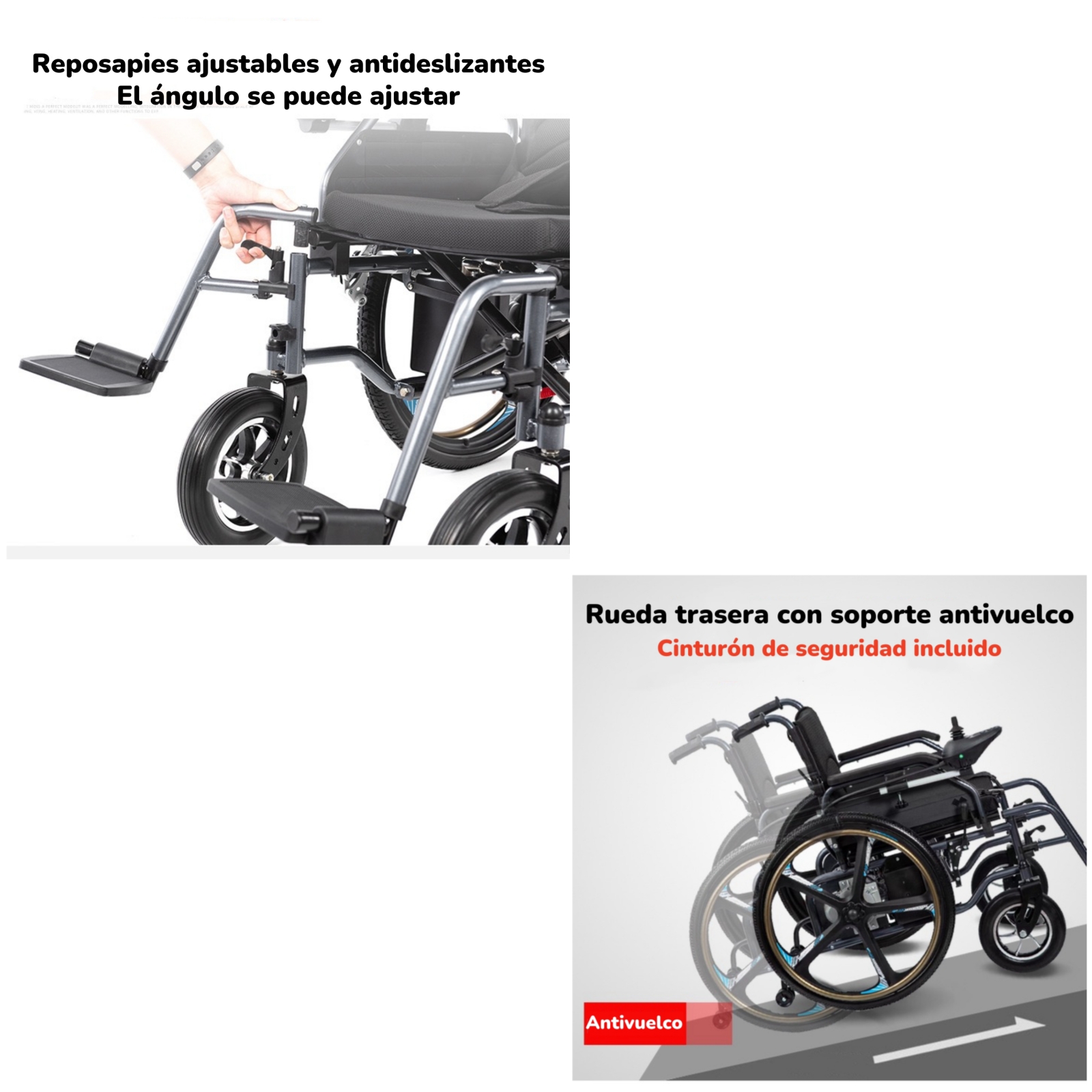 SILLA DE RUEDAS ELE CTRICA PLEGABLE MOVIX BY LUBABYCAS - 6