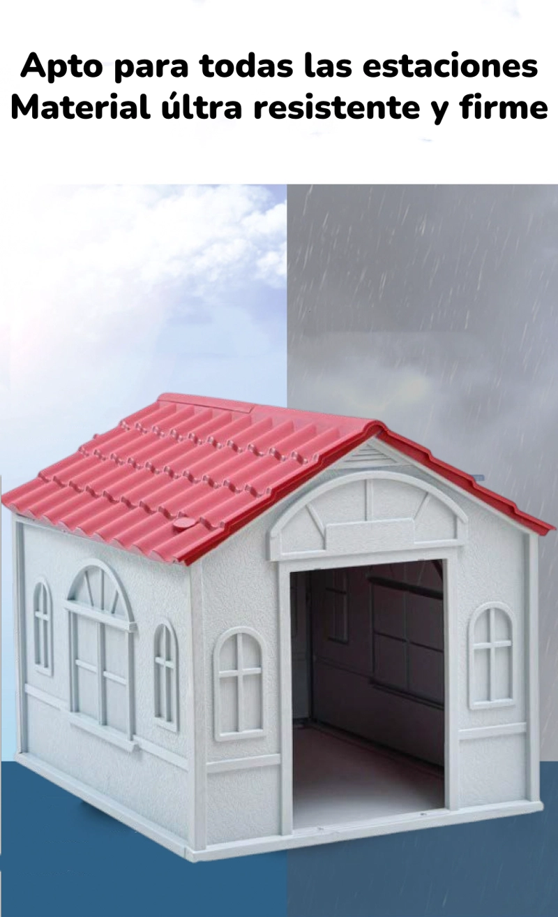CASA DE PERRO EXTERIOR EXTRA GRANDE 105CM AZUL 452 LUBABYCAS - 3