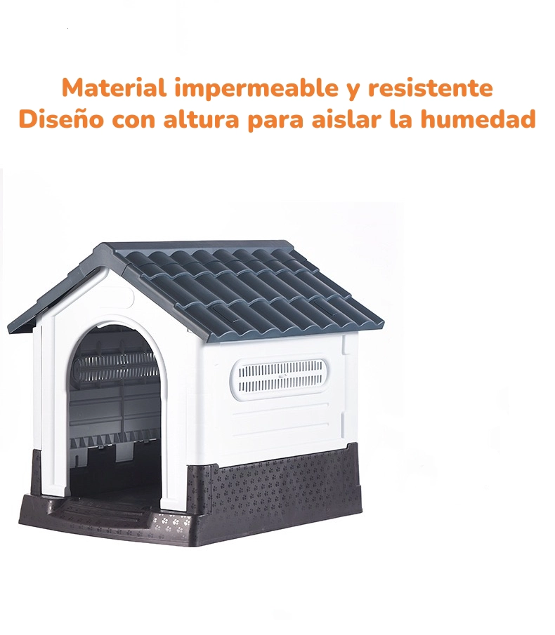 CASA DE PERRO EXTERIOR EXTRA GRANDE 105CM AZUL 452 LUBABYCAS - 5
