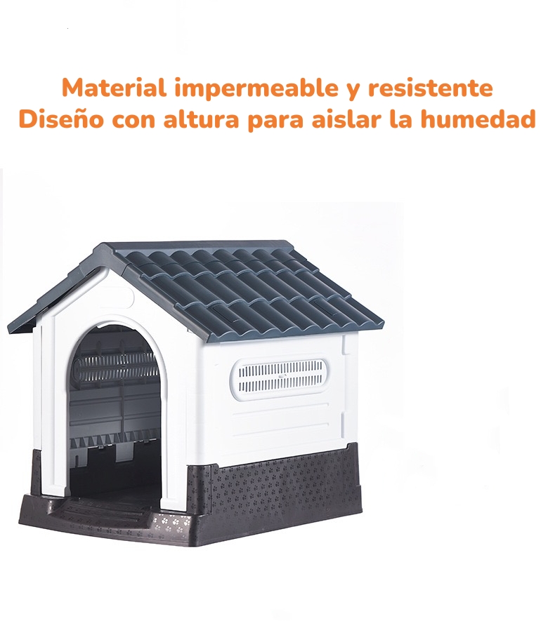 CASA DE PERRO EXTERIOR EXTRA GRANDE 105CM AZUL 452 LUBABYCAS - 5