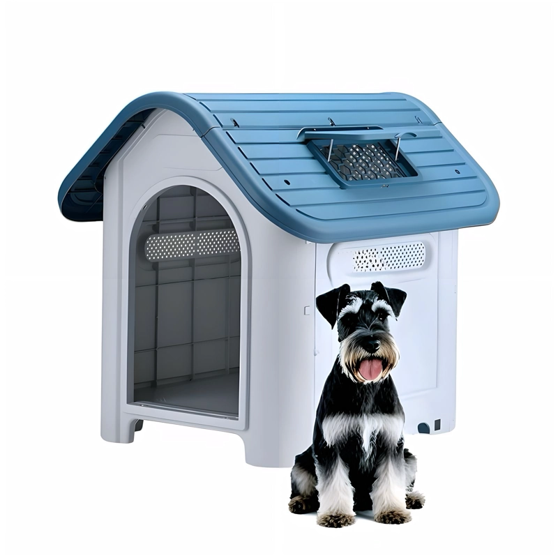 CASA DE PERRO MASCOTA EXTERIOR MEDIANA 75CM AZUL 403 - 1