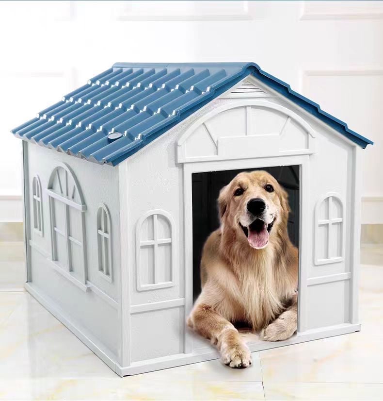 CASA DE PERRO MASCOTA EXTERIOR GRANDE 98CM ROJA BY LUBABYCAS - 5