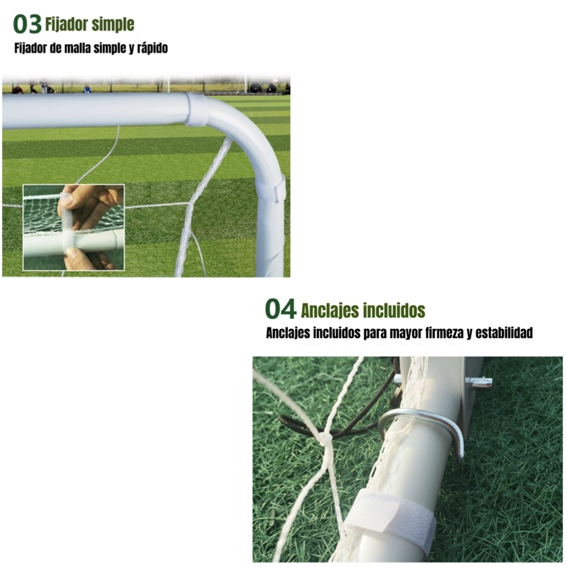 ARCO DE FUTBOL 183X91CM CON BOLSO DE TRANSPORTE LUBABYCAS - 5