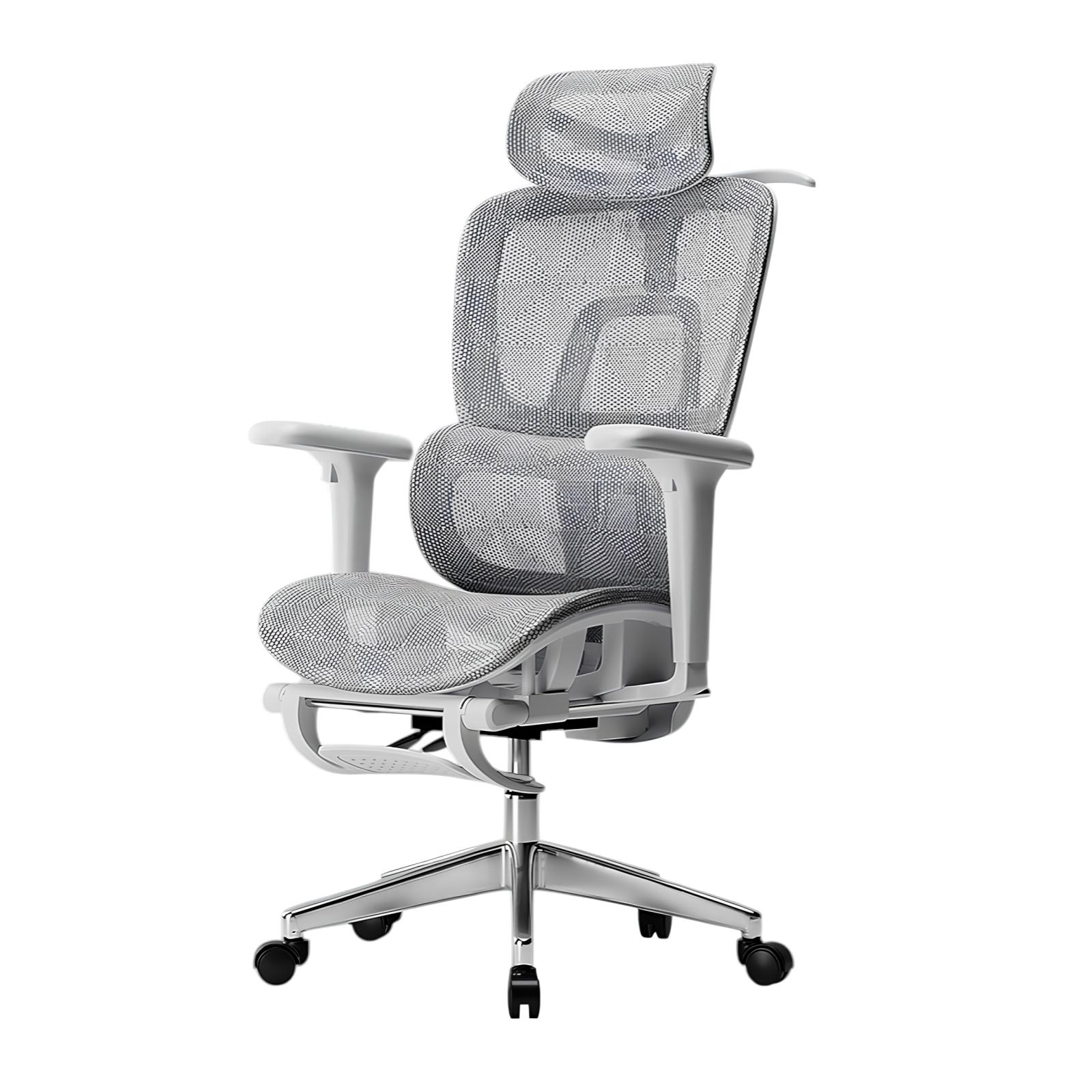 SILLA DE ESCRITORIO RECLINABLE E14 GRIS BY LUBABYCAS - 1