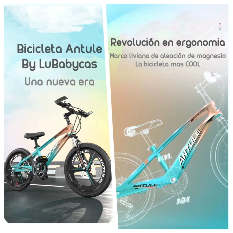BICICLETA INFANTIL 5-9 AÑOS ARO 18 LUBABYCAS VERDE - 2