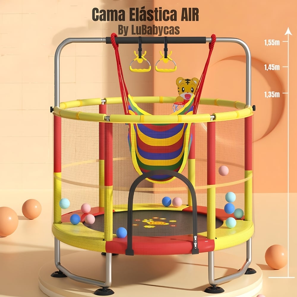 CAMA ELÁSTICA TRAMPOLINE 150CM MÁS JUEGOS LUBABYCAS - 3