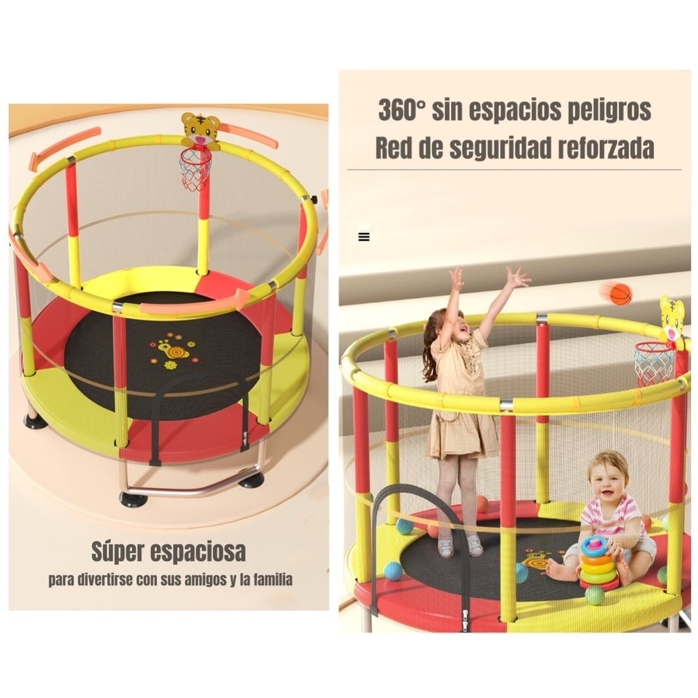 CAMA ELÁSTICA TRAMPOLINE 150CM MÁS JUEGOS LUBABYCAS - 4