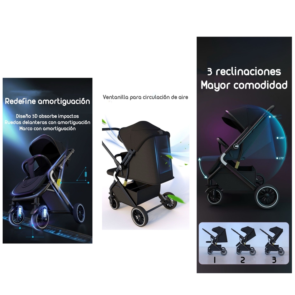COCHE DE PASEO REVERSIBLE MULTIPOSICIONES LUBABYCAS MINNIE - 5