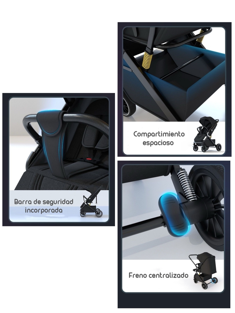 COCHE DE PASEO REVERSIBLE MULTIPOSICIONES LUBABYCAS MINNIE - 7