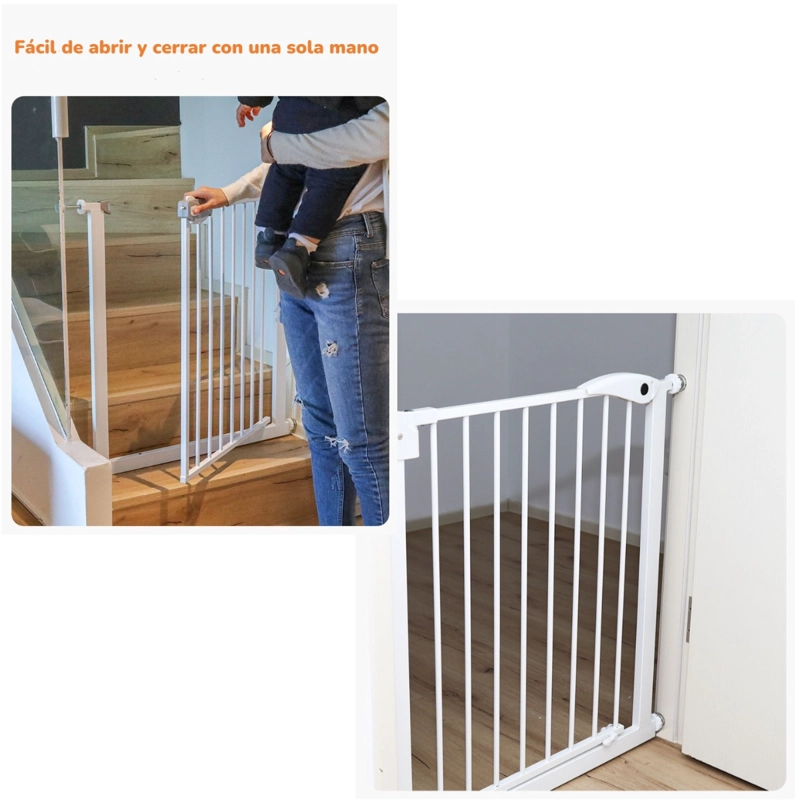 PUERTA SEGURIDAD REJA PARA BEBE  77-82CM LUBABYCAS - 7