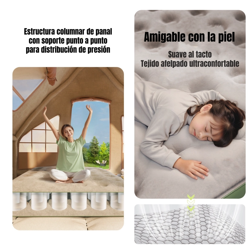 COLCHON CAMA INFLABLE ELE CTRICO CON COJIN BOLSO 1 PLAZA - 6