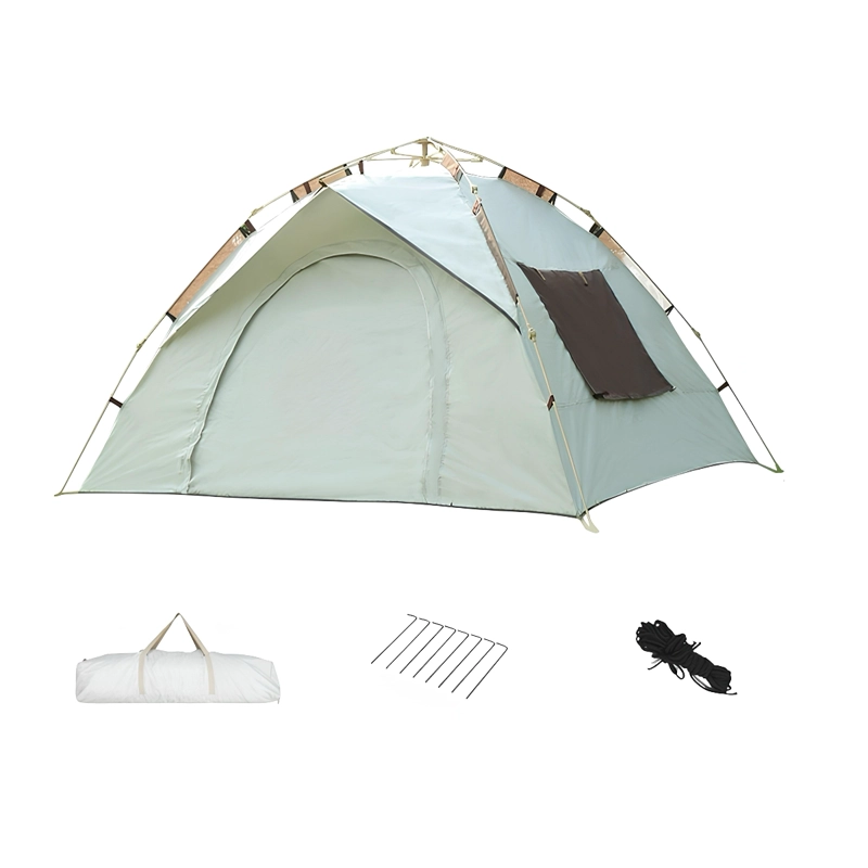 CARPA CAMPING AUTOMATICA 4 PERSONAS CON ACCESORIOS ROOF GRIS - 1