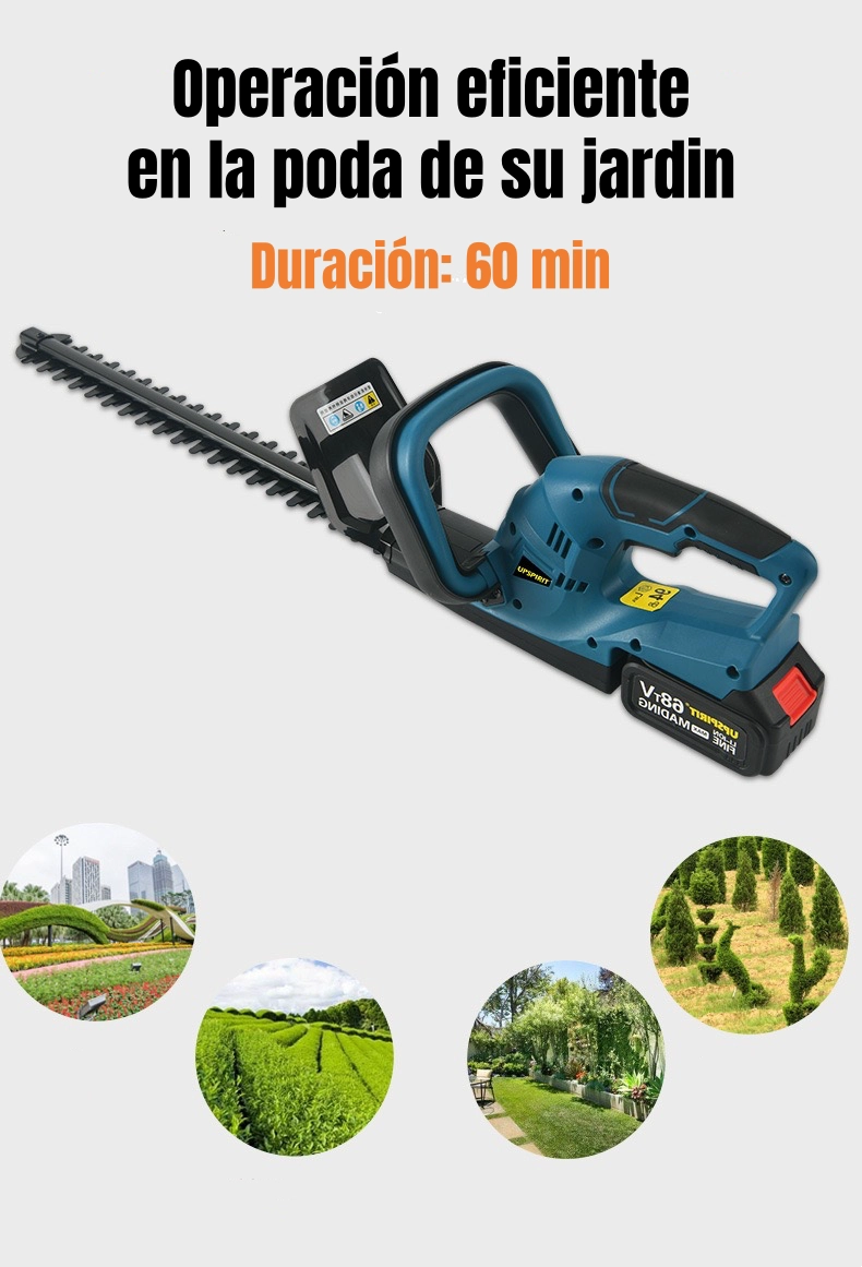 CORTASETOS ELE CTRICO INALAMBRICO 18' 800W CON 2 BATERIAS F03 - 3
