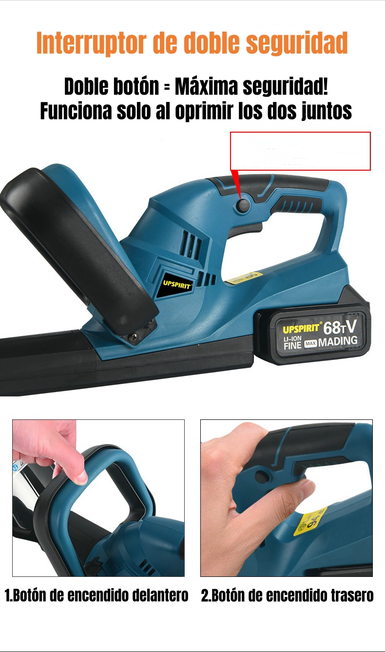 CORTASETOS ELE CTRICO INALAMBRICO 18' 800W CON 2 BATERIAS F03 - 4