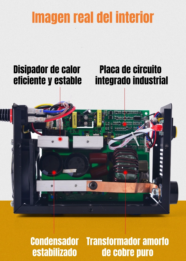 SOLDADORA INVERTER 120A 220V CON ACCESORIOS H01 - 4