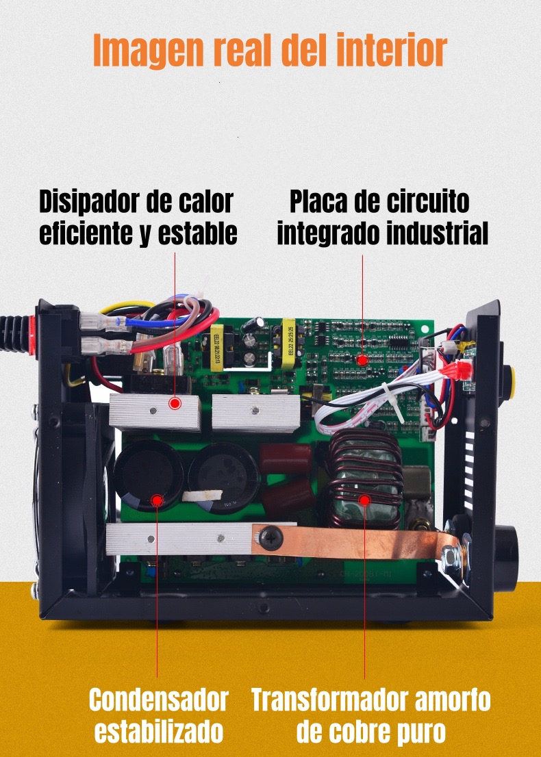 SOLDADORA INVERTER 120A 220V CON ACCESORIOS H01 - 4