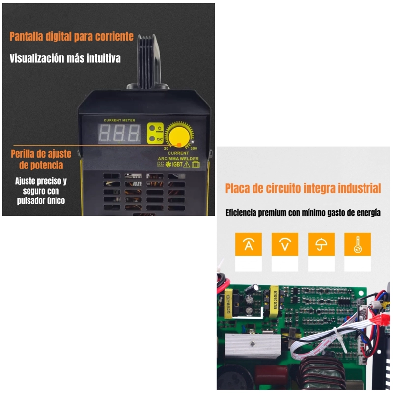 SOLDADORA INVERTER 120A 220V CON ACCESORIOS H01 - 6