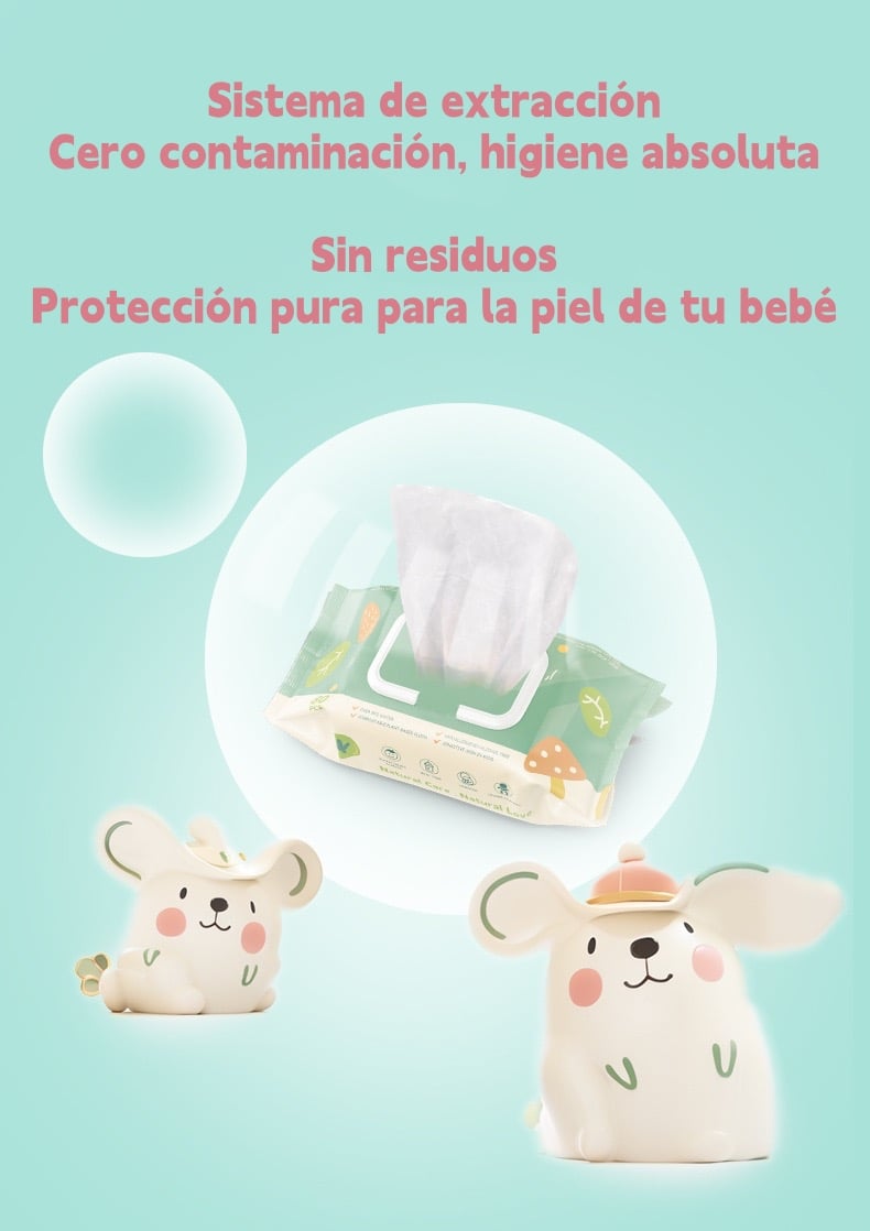 TOALLITAS HUMEDAS CON TAPA PACK 2X80 UNIDADES LUBABYCAS - 3