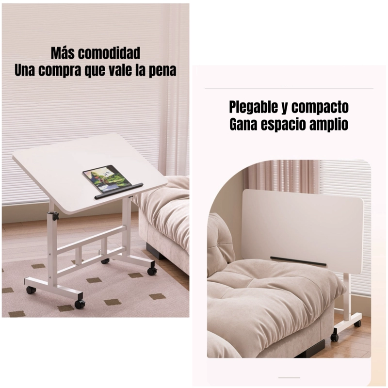 ESCRITORIO PLEGABLE HATCH 80X40CM CON BARRERA ANTIDESLIZANTE - 3