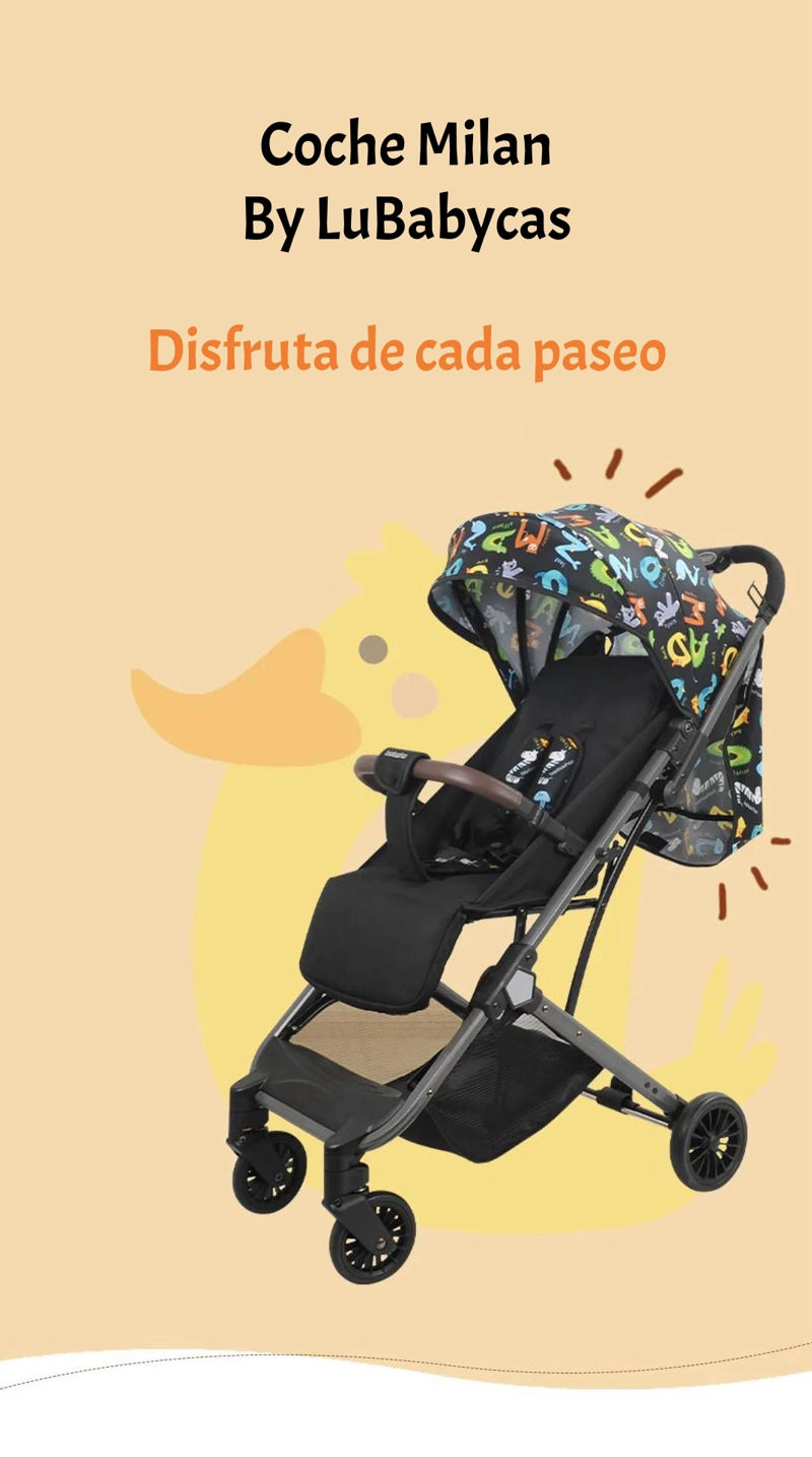 COCHE DE PASEO TIPO MALETA 0-3 AÑOS MILAN GRIS BY LUBABYCAS - 2