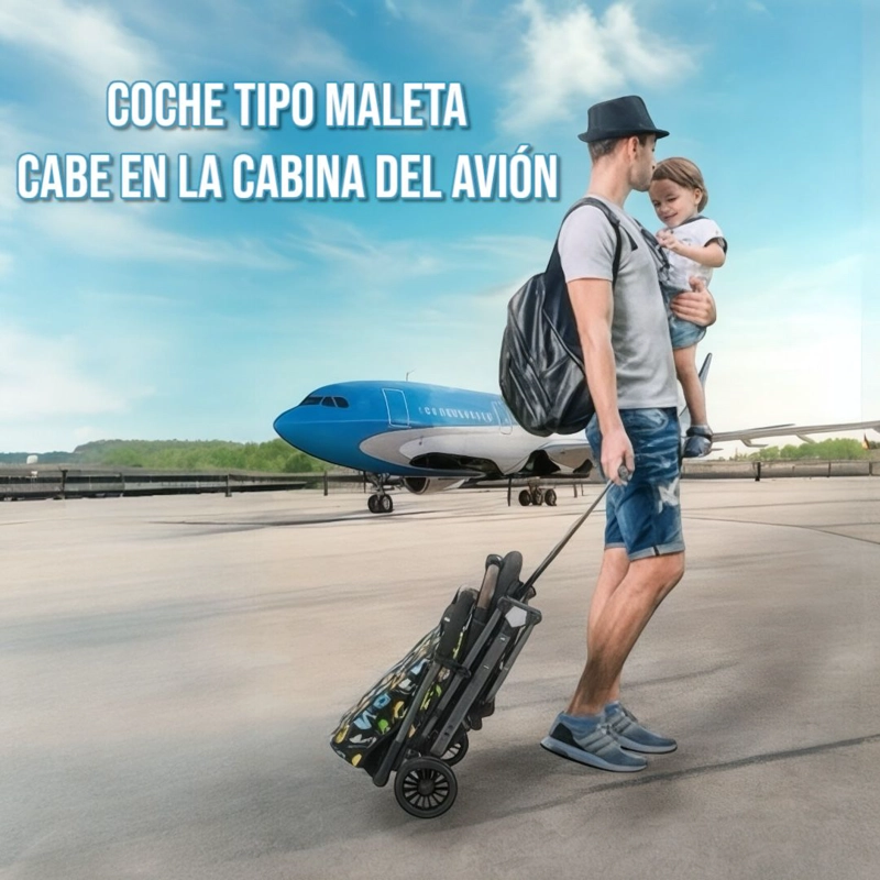 COCHE DE PASEO TIPO MALETA 0-3 AÑOS MILAN GRIS BY LUBABYCAS - 3