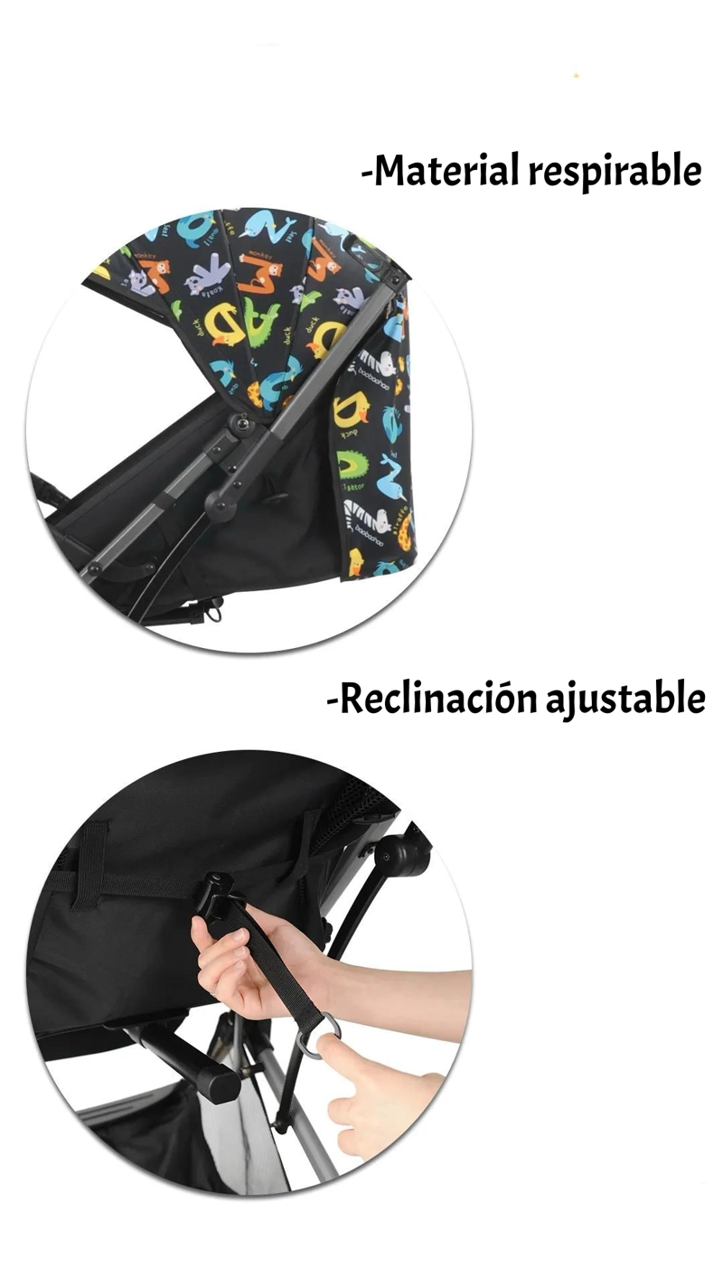 COCHE DE PASEO TIPO MALETA 0-3 AÑOS MILAN GRIS BY LUBABYCAS - 6