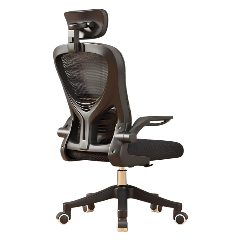 SILLA DE ESCRITORIO 360° KIKKA CON APOYACABEZA NEGRA - 1