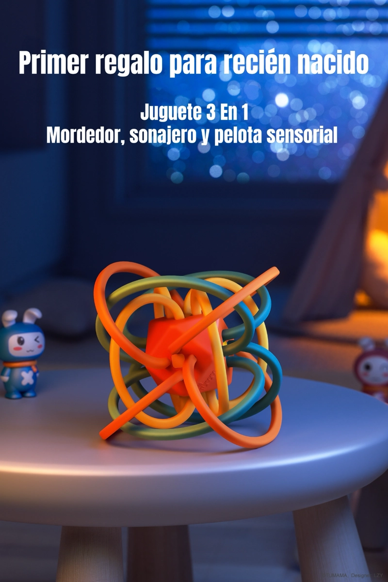 JUGUETE ESTIMULACION MORDEDOR SENSORIAL TM113 LUBABYCAS - 2