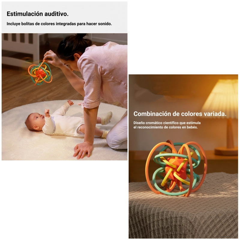 JUGUETE ESTIMULACION MORDEDOR SENSORIAL TM113 LUBABYCAS - 3
