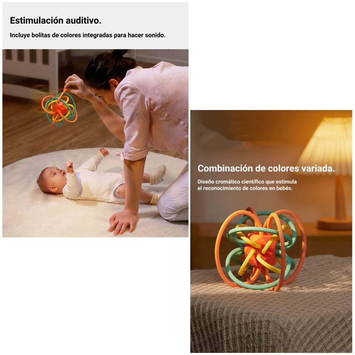 JUGUETE ESTIMULACION MORDEDOR SENSORIAL TM113 LUBABYCAS - 3