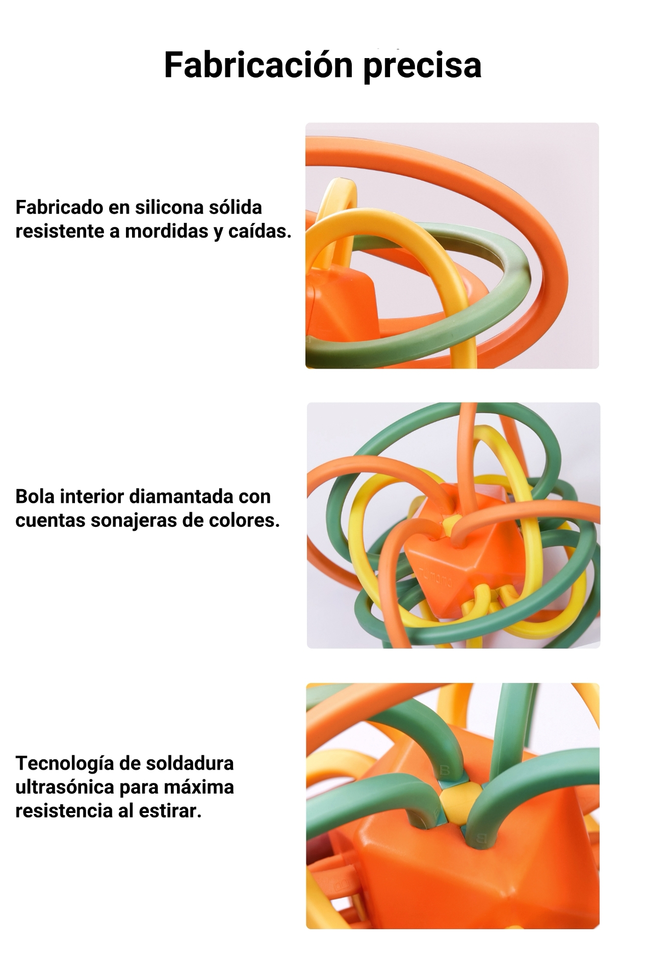 JUGUETE ESTIMULACION MORDEDOR SENSORIAL TM113 LUBABYCAS - 7