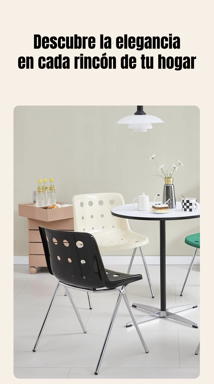 SET 4 SILLAS DE COMEDOR PP SWISS CREMA BY LUBABYCAS - 3