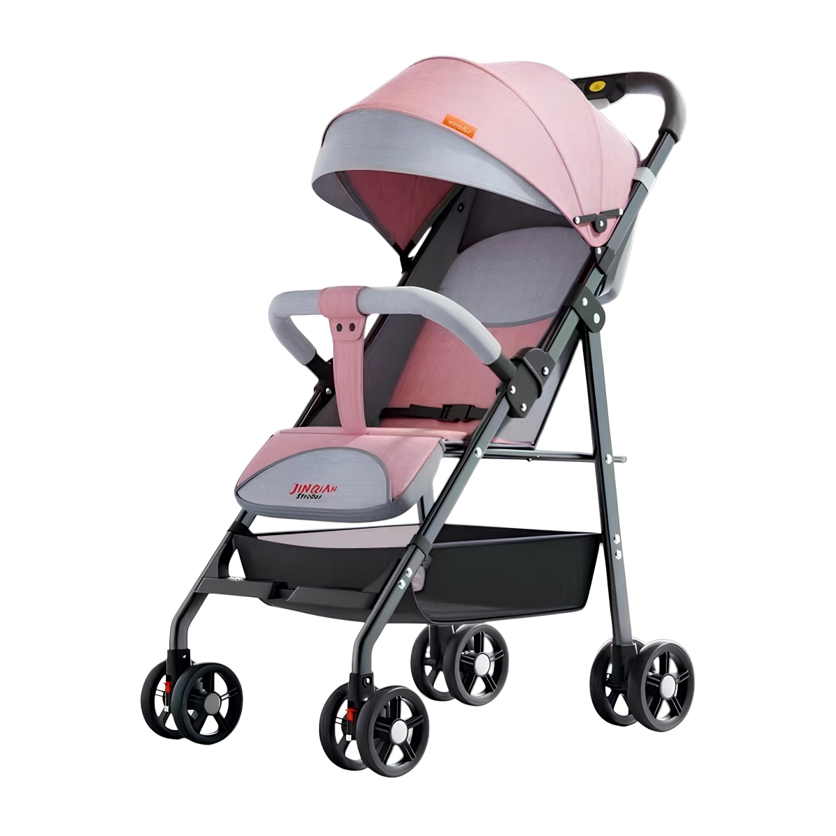COCHE DE PASEO RECLINABLE LIVIANO SMART ROSADO LUBABYCAS - 1