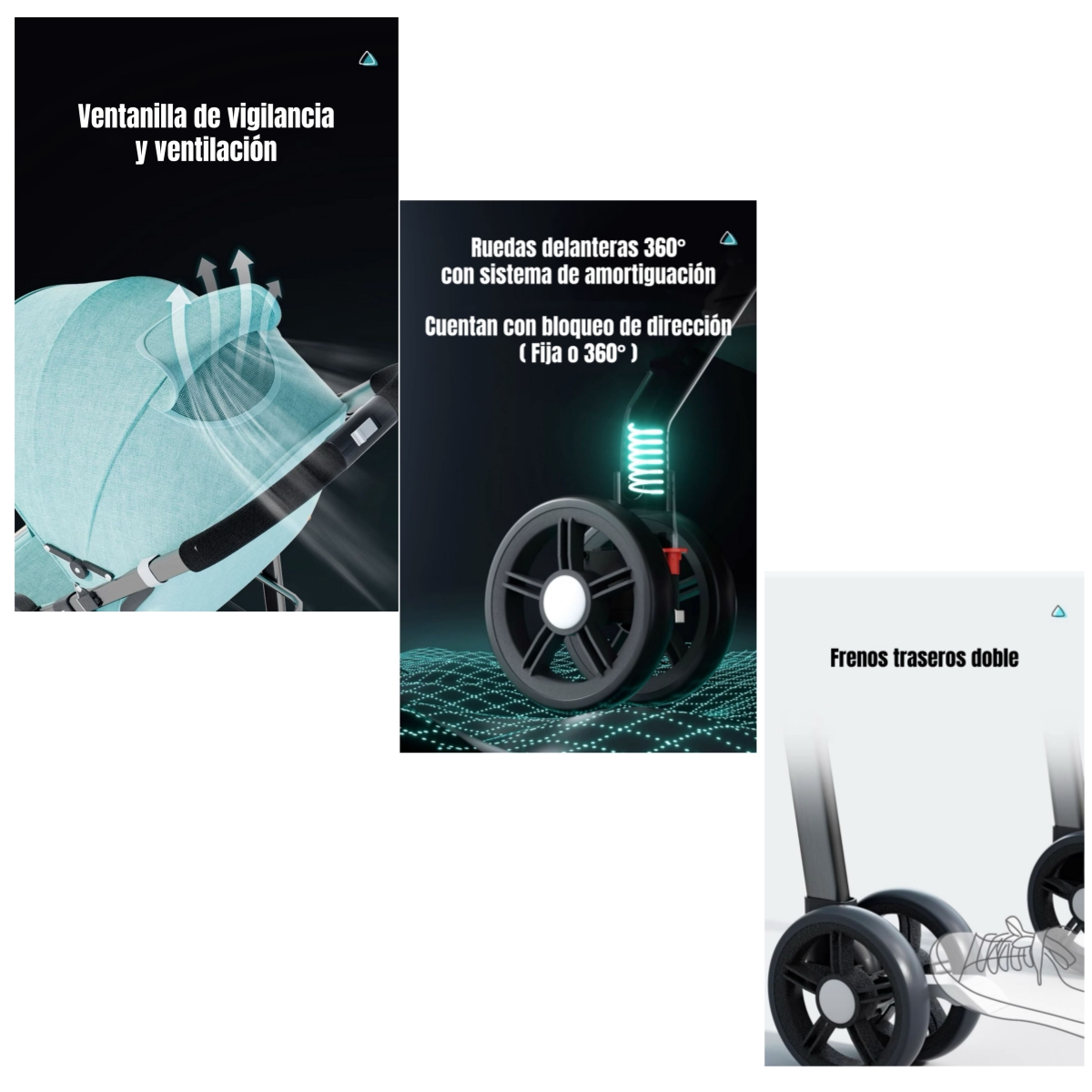 COCHE DE PASEO RECLINABLE LIVIANO SMART ROSADO LUBABYCAS - 6